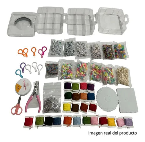  Kit Para Hacer Pulseras Y Alhajas Norplat Bricolaje Cuentas