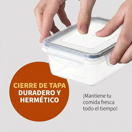 12 Envase Recipiente Contenedor Hermetico Alimento - Norplat