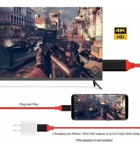 Cable Hdmi Tipo C Usb 3.1 Compatible Emui Mac Samsung Huawei