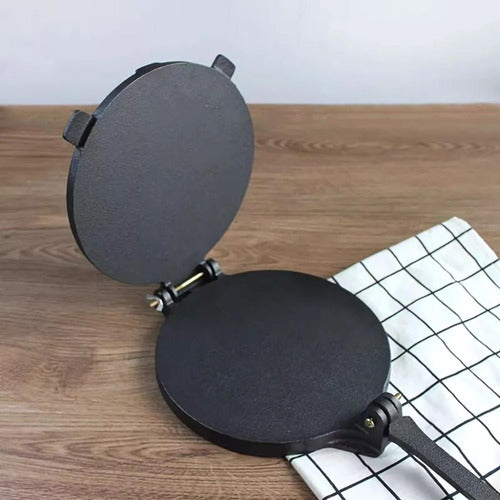 Prensa Tortilla Norplat Hierro Fundido Tortillera Flatbread Negro