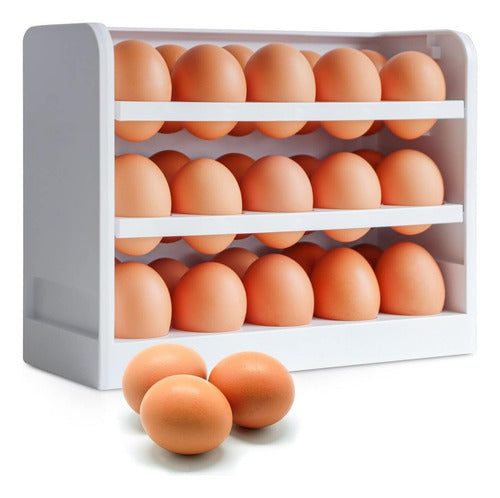 Organizador De 30 Huevos Caja Huevera Refrigerador - Norplat