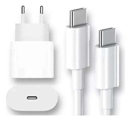 Carga Rapida 20w + Cable 2m Para Apple iPhone - Norplat Usb-c