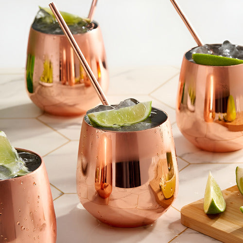 2 Vasos Lisos Moscow Mule Mugs Copas Coctel 500ml - Norplat Moscow Copa