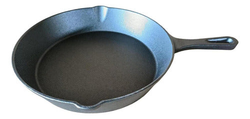 Sarten Hierro Fundido 25.5 Cm Fierro - Norplat Negro