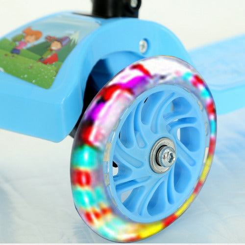 Scooter Rebelde Kids Con Luces Para Niños / Niñas Azul Ositos