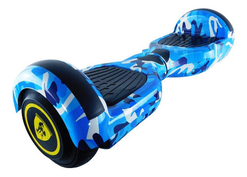 Patineta Smart Balance Speaker Bluetooth - Rebelde Eciclos Blue Camo (azul)