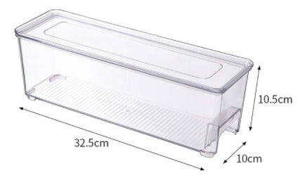 Organizador Refrigerador Despensa Largo Transparente - Cukin