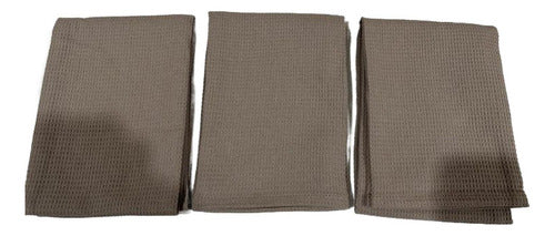 Set 3 Huasca Paño De Cocina Repasador Gastronomico - Norplat Beige