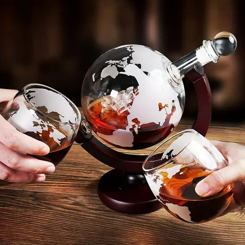 Decantador Whisky Norplat Diseño Mundo Vino Tequil Gin Vodka Transparente