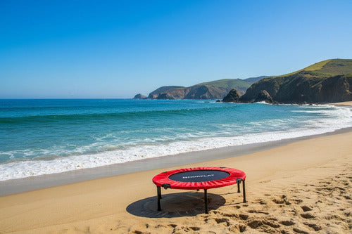 Trampolín Fitness 100cm Plegable Cama Elástica - Norplat Rojo