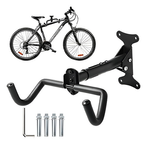 Porta Bicicletas Para Muralla Colgador De Bicicleta Norplat Negro