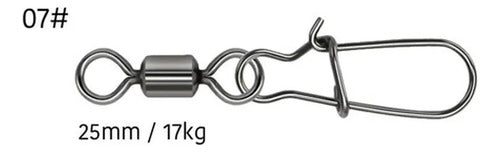 Destorcedor De Pesca 50 Unidades N 1/3/5/7/10 - Norplat 07