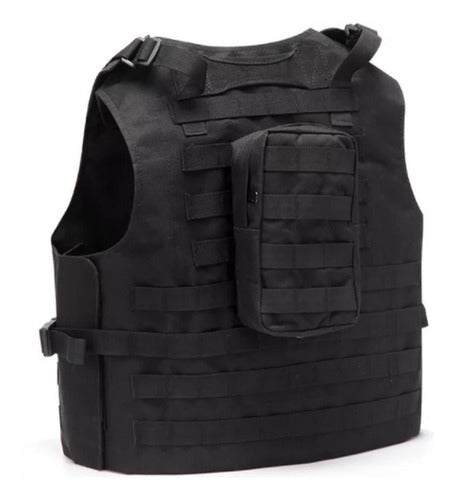 Chalecos Tacticos Norplat Chaleco Tactico Ajustable Molle Negro L