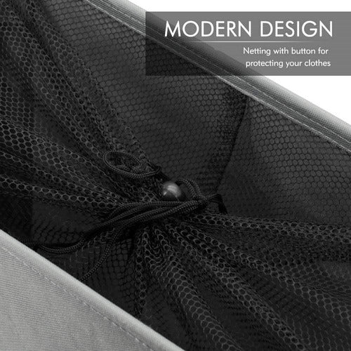 Canasto Ropa Sucia Con Ruedas / Cesto Ropa Sucia - Norplat Gris Oscuro Lisa