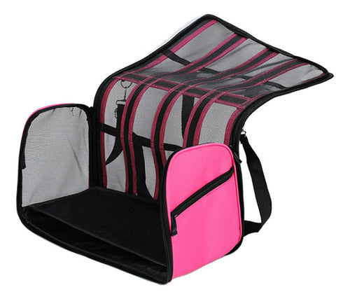 Bolso Transporte Mascota Gato Perro Norplat Talla M 41x26x24 Rosa