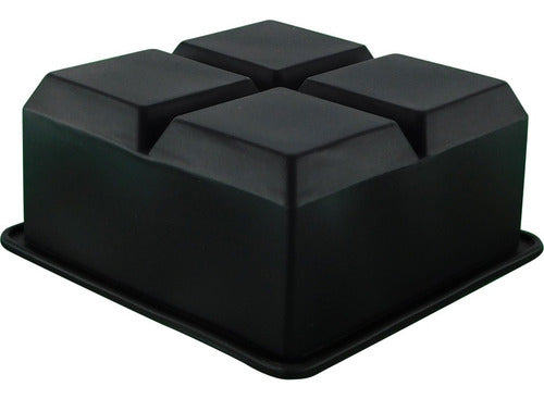 Molde De Silicona Para Cubos De Hielo 5cm - Cukin Negro