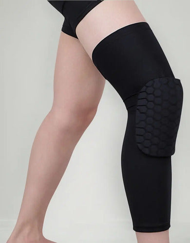Par Rodillera Honeycomb Con Proteccion Deportiva Negro Xl