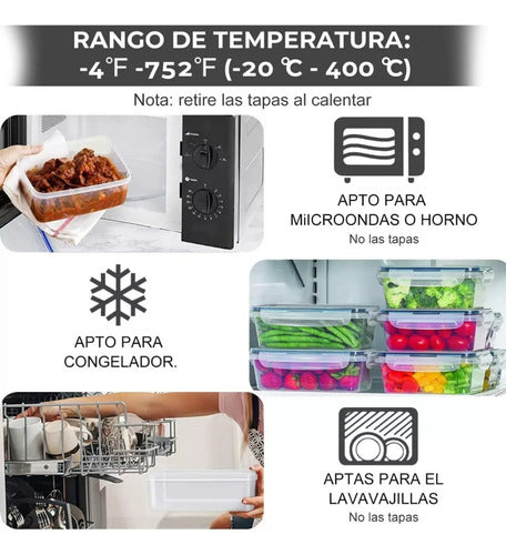 Set 34 Recipientes Container Herméticos Taper Tupper Norplat Blanco