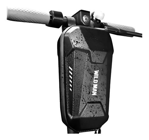 Bolso Rígido Frontal Wild Man Para Scooter O Bicic - Eciclos Negro