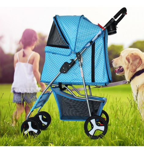 Coche Para Mascotas Perros Gato Carrito Aire Libre - Norplat Negro