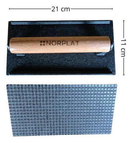 Prensa Para Hamburguesa Smash Burguer Hierro Fundido Norplat