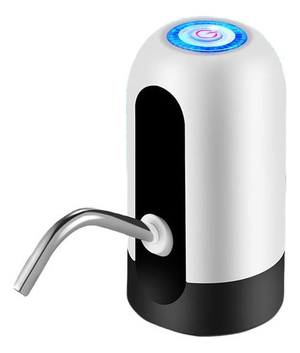 Dispensador De Agua Eléctrico Bomba Para Botellón Usb Blanco/negro