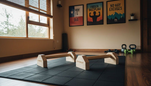 Mini Paralelas Madera Norplat - Calistenia Flexiones Fitness Madera