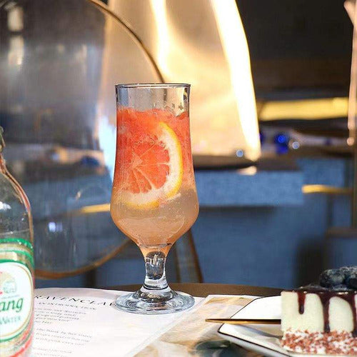 6 Copas Coctel Tropical Tiki Cocktail Premium 480ml Norplat Transparente