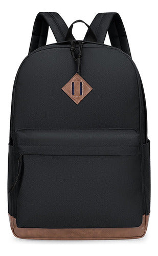 Mochila Urbana Escolar Juvenil Notebook Unisex - Norplat Negro