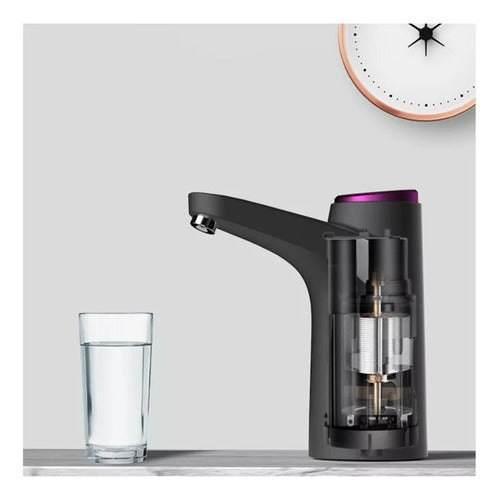 Dispensador De Agua Eléctrico Bomba Portátil Usb - Cukin Negro