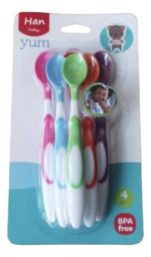 Pack 6 Cucharas Punta Blanda Para Bebes Bpa Free - Norplat