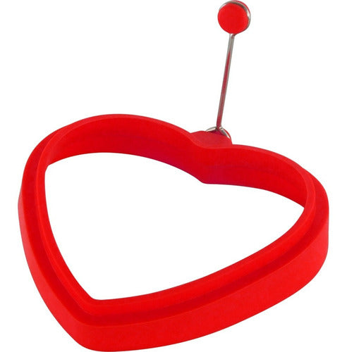 Molde De Corazon Para Huevo - Cukin Rojo