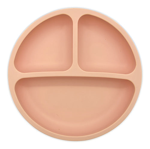 Plato De Silicona De Succión Y Ventosa (niño-niña) - Norplat Beige C3