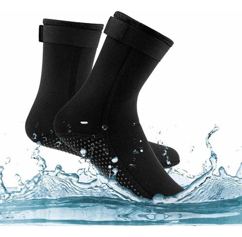 Botas Calcetines Norplat De Neopreno 3mm Cálidas Buceo Playa Negro 43 Cl
