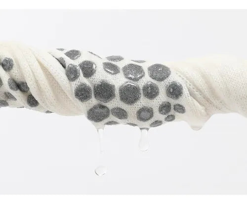 Calcetines Térmicos Con Dedos Antideslizantes Yoga - Norplat Blanco Rayas 35-40