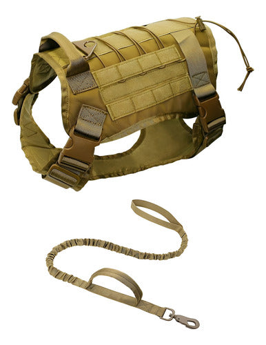 Arnés Para Perro - Táctico Con Forma De Coraza - Norplat Marrón Claro Xl