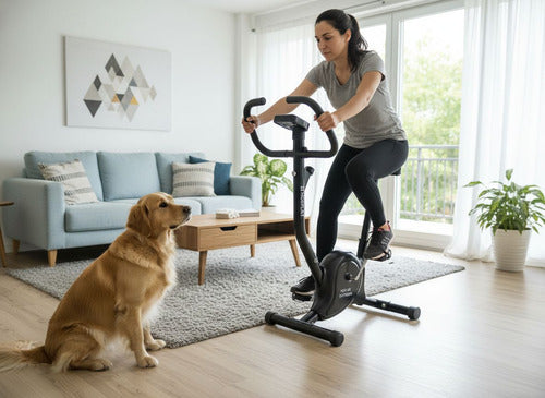 Bicicleta Estática Norplat Mujeres Fitness Spinning Gym Negro