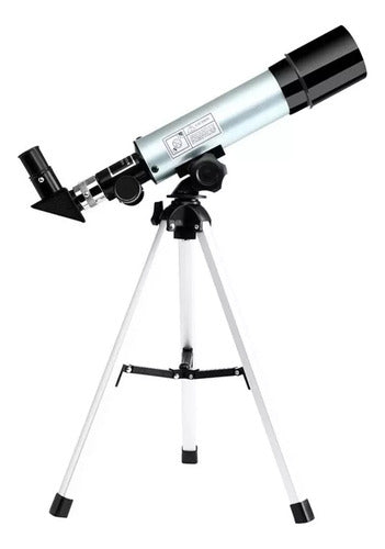 Telescopio Niños Astronómico Monocular 60x Zoom F36050 Plateado Y Negro