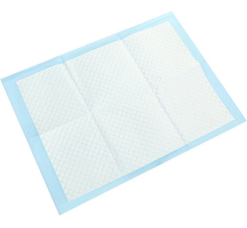 100 Pañales Tipo Sabanillas Mascotas Perros 45x33 Cms - Wuf Blanco