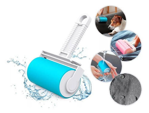 Removedor Quita Pelos Mascota Ropa Perro Gato Lavado Norplat Azul