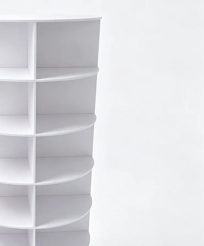 Organizador Estante Zapatero Giratorio 6 Niveles - Norplat Blanco