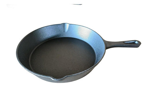 Sarten Hierro Fundido 25.5 Cm Fierro - Norplat Negro