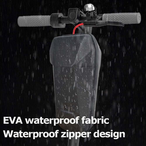 Bolso Rígido Frontal 3lts Para Scooter O Bicicleta Negro