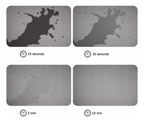 Alfombra Piso Baño Diatomita Secado Ultra Rápido - Norplat Gris Oscuro Lisa