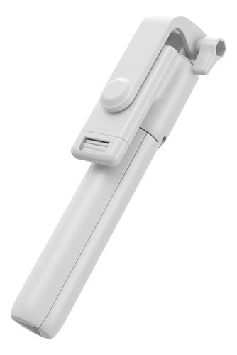 Palo Selfie Stick Trípode Baston Extensible Bluetooth TriPod Blanco