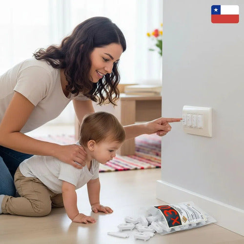 30 Protector De Enchufes Para Bebes Cubre Tapa Llave Norplat