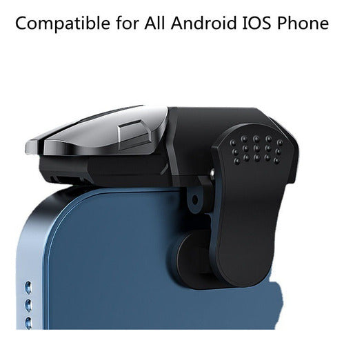 Par De Gatillos Gamer Aleación Pro Adaptables Hud - Norplat Gris Oscuro