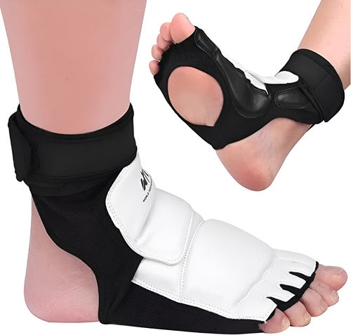 Almohadillas De Pie Empeine Protección Taekwondo - Norplat Blanco Xl