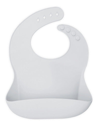 Babero De Silicona Sin Bpa Premium Resistente Agua - Norplat Beige Beige Talla Unica