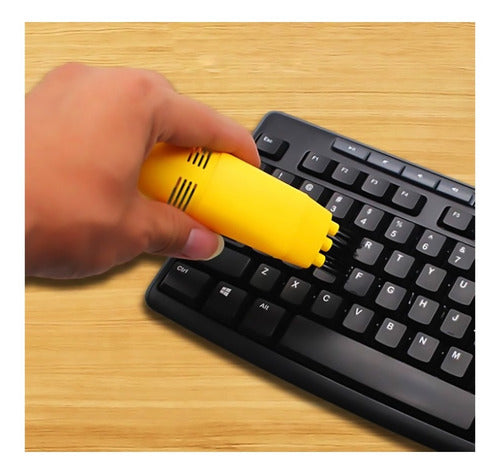 Aspiradora Para Limpiar Teclado Amarillo
